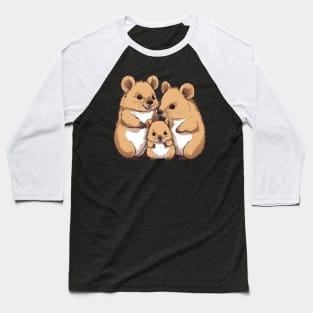 Cute Quokka Family Baseball T-Shirt